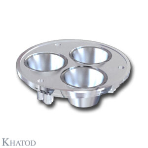 KCLP1400CR Triple Round LED Reflector for Power LEDs